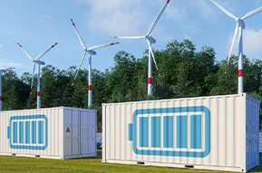 Coche cargando electricidad.