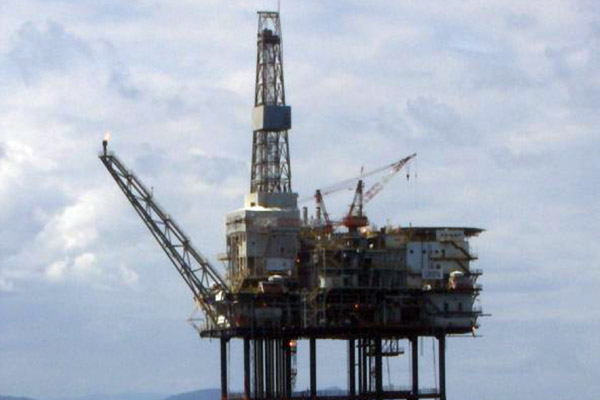 Gaviota natural gas marine platform.