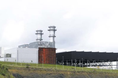 Exterior view of the Combined Cycle plant.