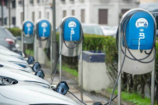 Electric vehicle charging points.