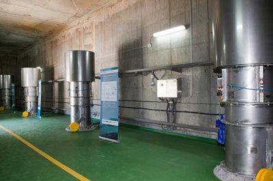 Turbine hall of the Mutriku Power plant.